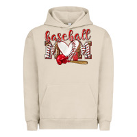 Pigment French Oak Baseball Mom Urban Hoodie - NancyCooperArtShop