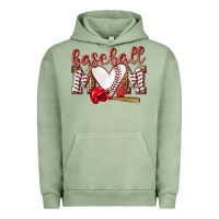 Pigment Oil Green Baseball Mom Urban Hoodie - NancyCooperArtShop