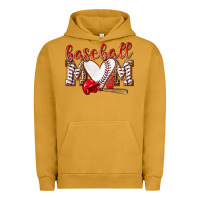 Pigment Peanut Butter Baseball Mom Urban Hoodie - NancyCooperArtShop