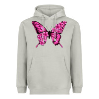 Moon Dust Floral pink butterfly Heavyweight Hoodie - NancyCooperArtShop