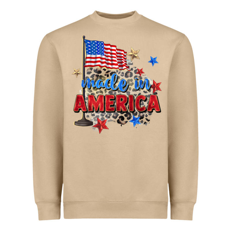 Made In America Heavyweight Sweatshirt by Zillion Design Studio | Teevron