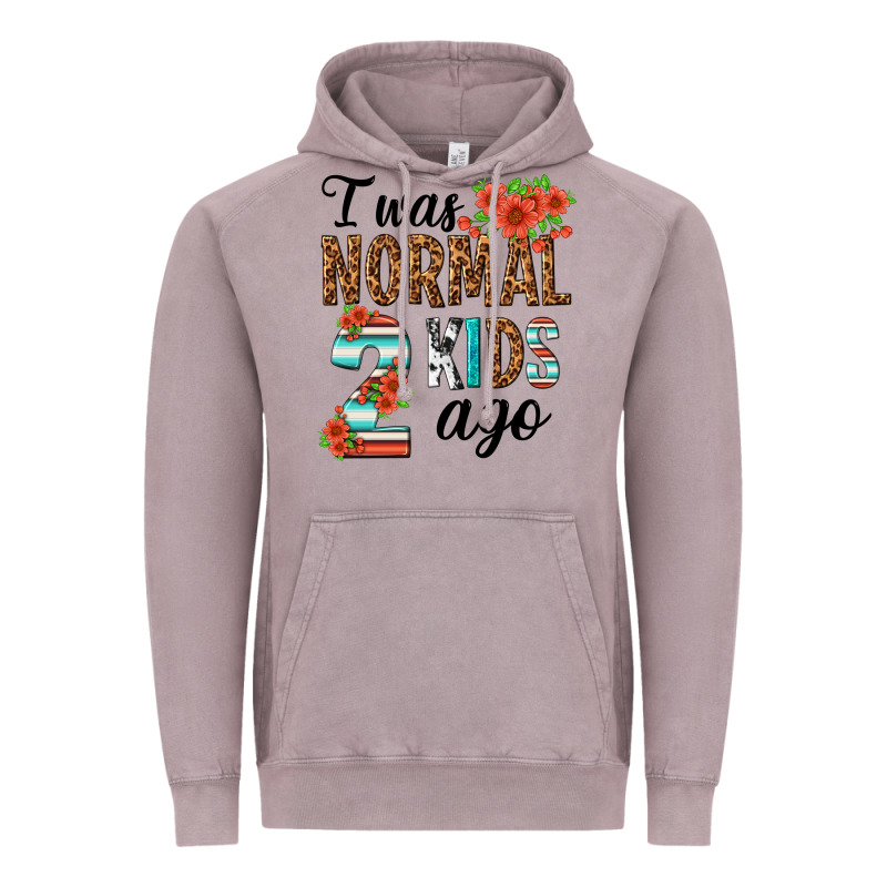 I Was Normal Two Kids Ago Vintage Hoodie by texasbilliewilder | Teevron
