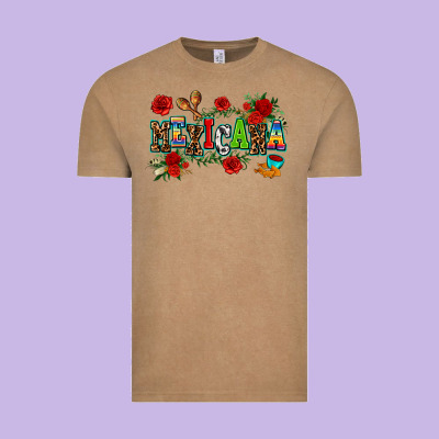 Mexicana Vintage Tee Designed By Adodesignshop