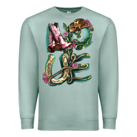 Seafoam love boots horseshoe cowboy Premium Sweatshirt - NancyCooperArtShop