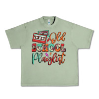 Oil Green old school playlist cassette Urban Heavy Tee - FaDigitalArtStudio