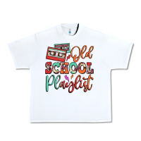 White old school playlist cassette Urban Heavy Tee - FaDigitalArtStudio