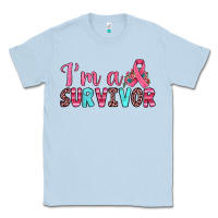 Dusty Blue i'm a survivor Classic Tee - JahusDesignShop