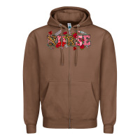 Chestnut valentines day nurse Zipper Hoodie - NancyCooperArtShop