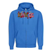 True Royal valentines day nurse Zipper Hoodie - NancyCooperArtShop