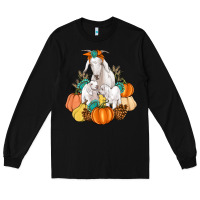 Black Goat family fall pumpkins gemstone Long Sleeve Tee - Artiststas