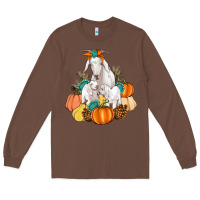 Chestnut Goat family fall pumpkins gemstone Long Sleeve Tee - Artiststas
