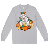Moon Dust Goat family fall pumpkins gemstone Long Sleeve Tee - Artiststas