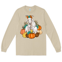 Mushroom Goat family fall pumpkins gemstone Long Sleeve Tee - Artiststas