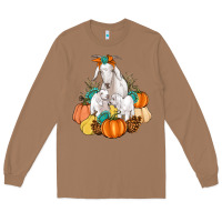 Toasted Coconut Goat family fall pumpkins gemstone Long Sleeve Tee - Artiststas
