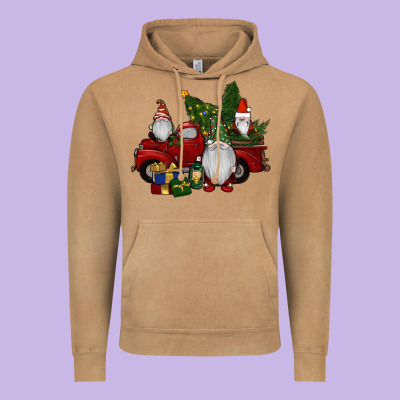 Christmas Gnomes With Truck Vintage Hoodie Designed By Ranaportraitstore