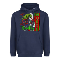 Navy grinch hand telemetry nurse Heavyweight Hoodie - NancyCooperArtShop
