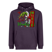 Plum grinch hand telemetry nurse Heavyweight Hoodie - NancyCooperArtShop