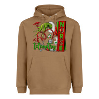 Toasted Coconut grinch hand telemetry nurse Heavyweight Hoodie - NancyCooperArtShop