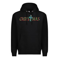 Black christmas cross Premium Hoodie - AdoDesignShop