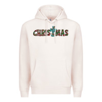 Pale Pink christmas cross Premium Hoodie - AdoDesignShop