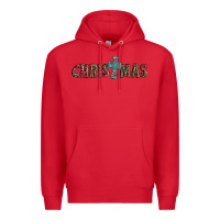Red christmas cross Premium Hoodie - AdoDesignShop
