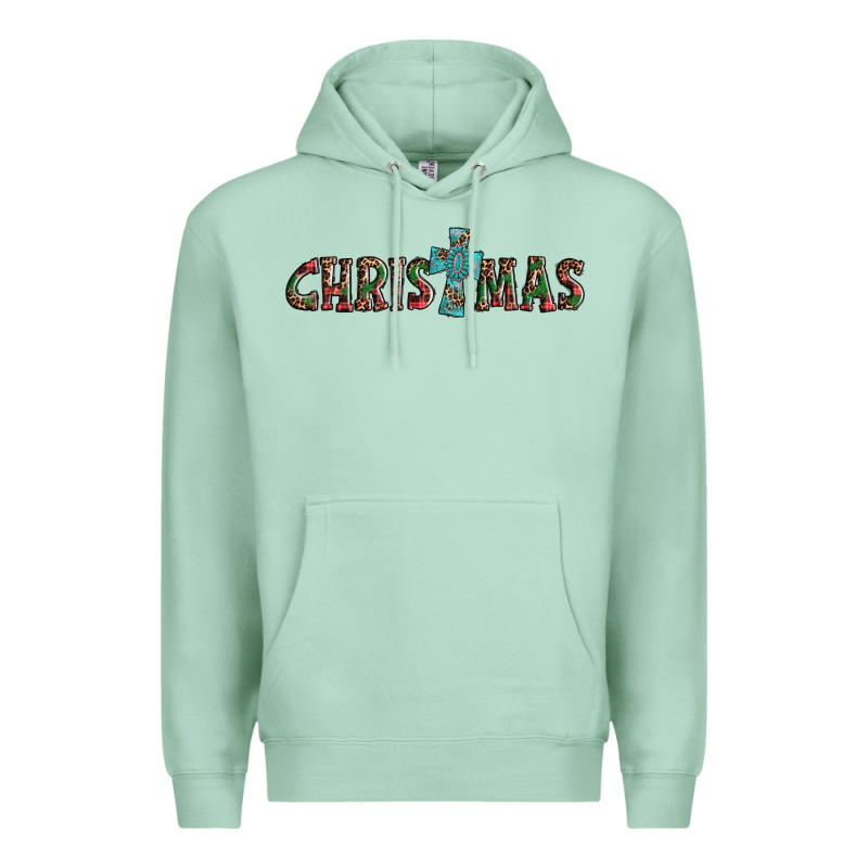 Christmas Cross Premium Hoodie by AdoDesignShop | Teevron