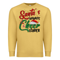 Antique Gold santa s favorite cheer leader Premium Sweatshirt - MaliasSmallBusiness