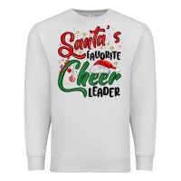 Dove Grey santa s favorite cheer leader Premium Sweatshirt - MaliasSmallBusiness