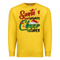 Lemon santa s favorite cheer leader Premium Sweatshirt - MaliasSmallBusiness