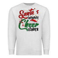 Oatmeal Heather santa s favorite cheer leader Premium Sweatshirt - MaliasSmallBusiness