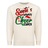 Sandshell santa s favorite cheer leader Premium Sweatshirt - MaliasSmallBusiness