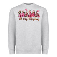Heather Grey mama all day everyday Heavyweight Sweatshirt - Zillion Design Studio
