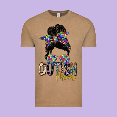 Autism Mom Vintage Tee Designed By Sublimationcraftshop
