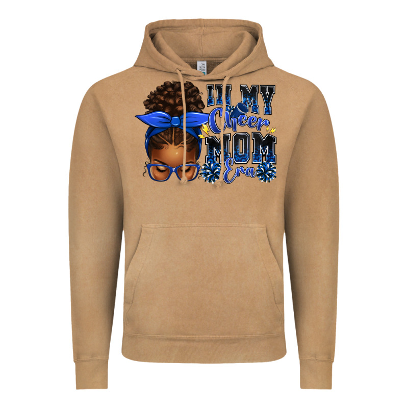 In My Cheer Mom Era Afro Messy Bun Vintage Hoodie by texasbilliewilder | Teevron