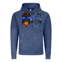Vintage Denim in my cheer mom era afro messy bun Vintage Hoodie - texasbilliewilder