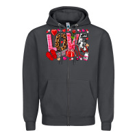 Smoke valentines day love nurse Zipper Hoodie - NancyCooperArtShop