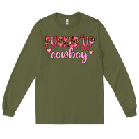 Army Green pucker up cowboy Long Sleeve Tee - JahusDesignShop