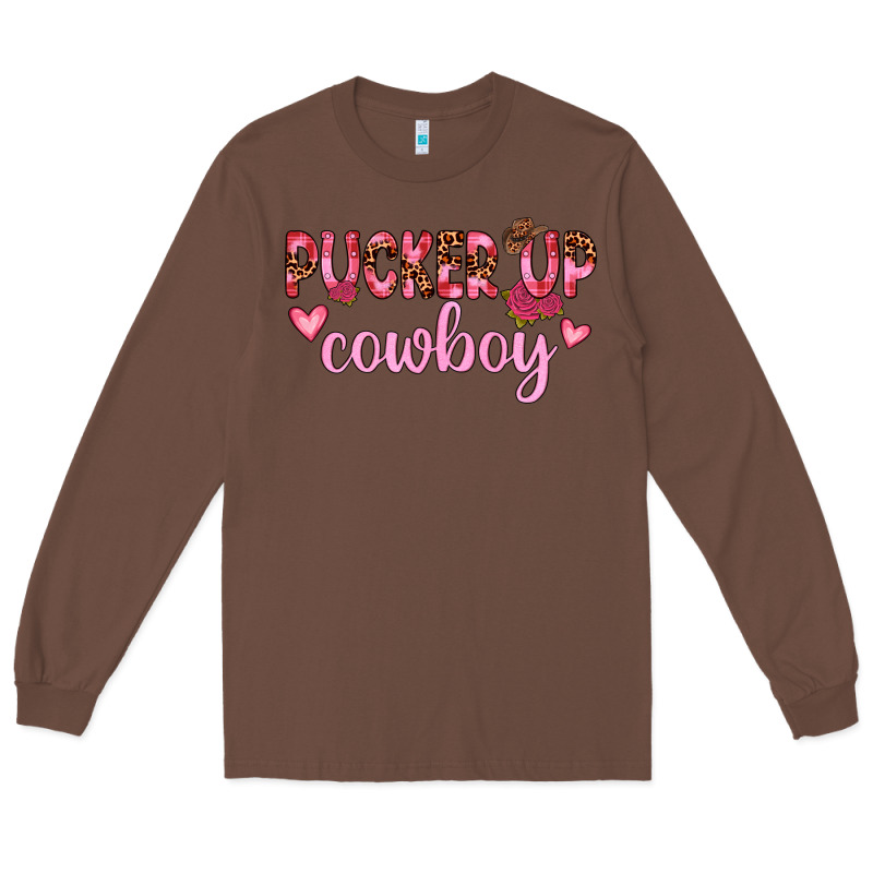 Pucker Up Cowboy Long Sleeve Tee by JahusDesignShop | Teevron