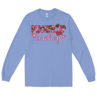 Colony Blue pucker up cowboy Long Sleeve Tee - JahusDesignShop
