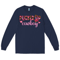 Navy pucker up cowboy Long Sleeve Tee - JahusDesignShop