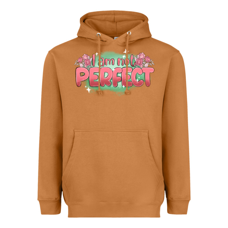 I Am Not Perfect Heavyweight Hoodie by MaliasSmallBusiness | Teevron