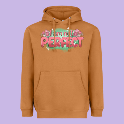 I Am Not Perfect Heavyweight Hoodie Designed By Maliassmallbusiness