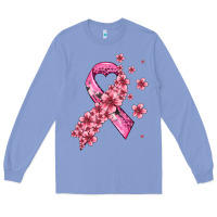 Colony Blue pink cancer ribbon Long Sleeve Tee - AdoDesignShop