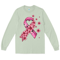 Matcha pink cancer ribbon Long Sleeve Tee - AdoDesignShop