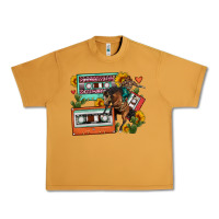Peanut Butter rodeo sunflower cactus cassette Urban Heavy Tee - FaDigitalArtStudio
