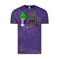 Cloud Purple this witch needs coffee Vintage Tee - CowhideDigitalArt