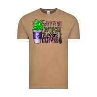 Vintage Coffee this witch needs coffee Vintage Tee - CowhideDigitalArt