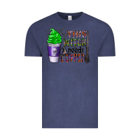 Vintage Denim this witch needs coffee Vintage Tee - CowhideDigitalArt
