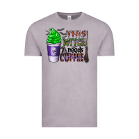 Vintage Zinc this witch needs coffee Vintage Tee - CowhideDigitalArt
