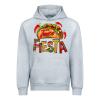 Heather Grey Taco Fiesta Urban Hoodie - texasbilliewilder